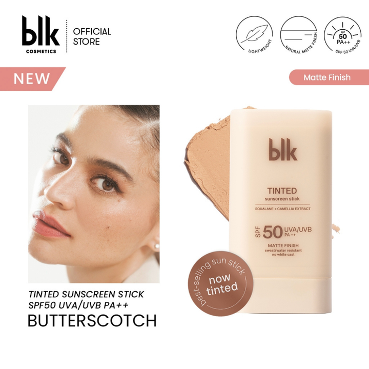 blk cosmetics  tinted Sunscreen Sticks - Matte Finish Sweat/Water Resistant
