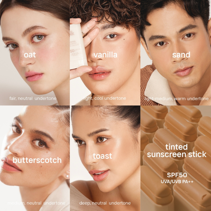 blk cosmetics  Tinted Sunscreen Sticks - Matte Finish Sweat/Water Resistant