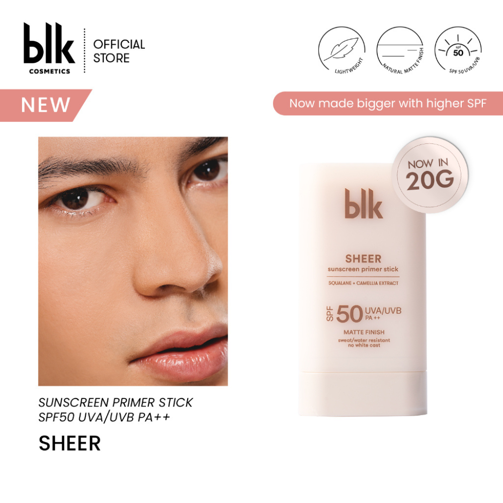 blk cosmetics Universal Sheer Sunscreen Primer Stick 20g