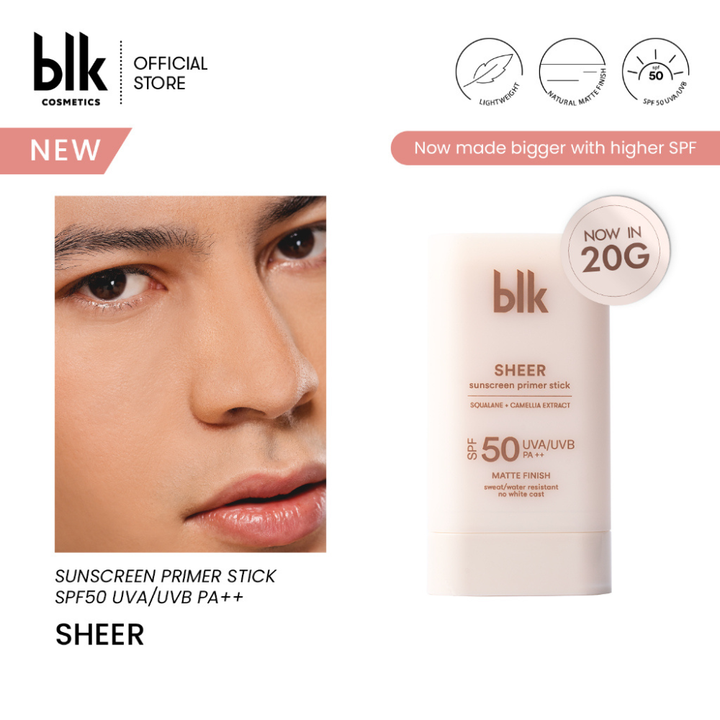 blk cosmetics Universal Sheer Sunscreen Primer Stick 20g