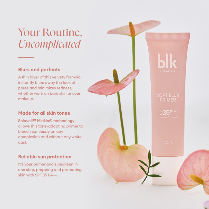 blk cosmetics Daydream Soft Blur Primer with Color Adapt Technology SPF 35