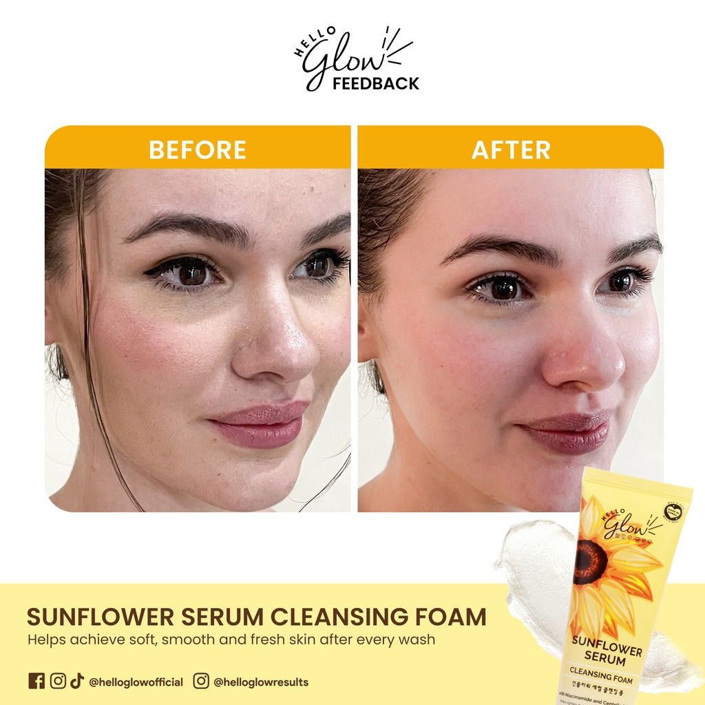 Hello Glow Sunflower Serum Cleansing Foam 120ml