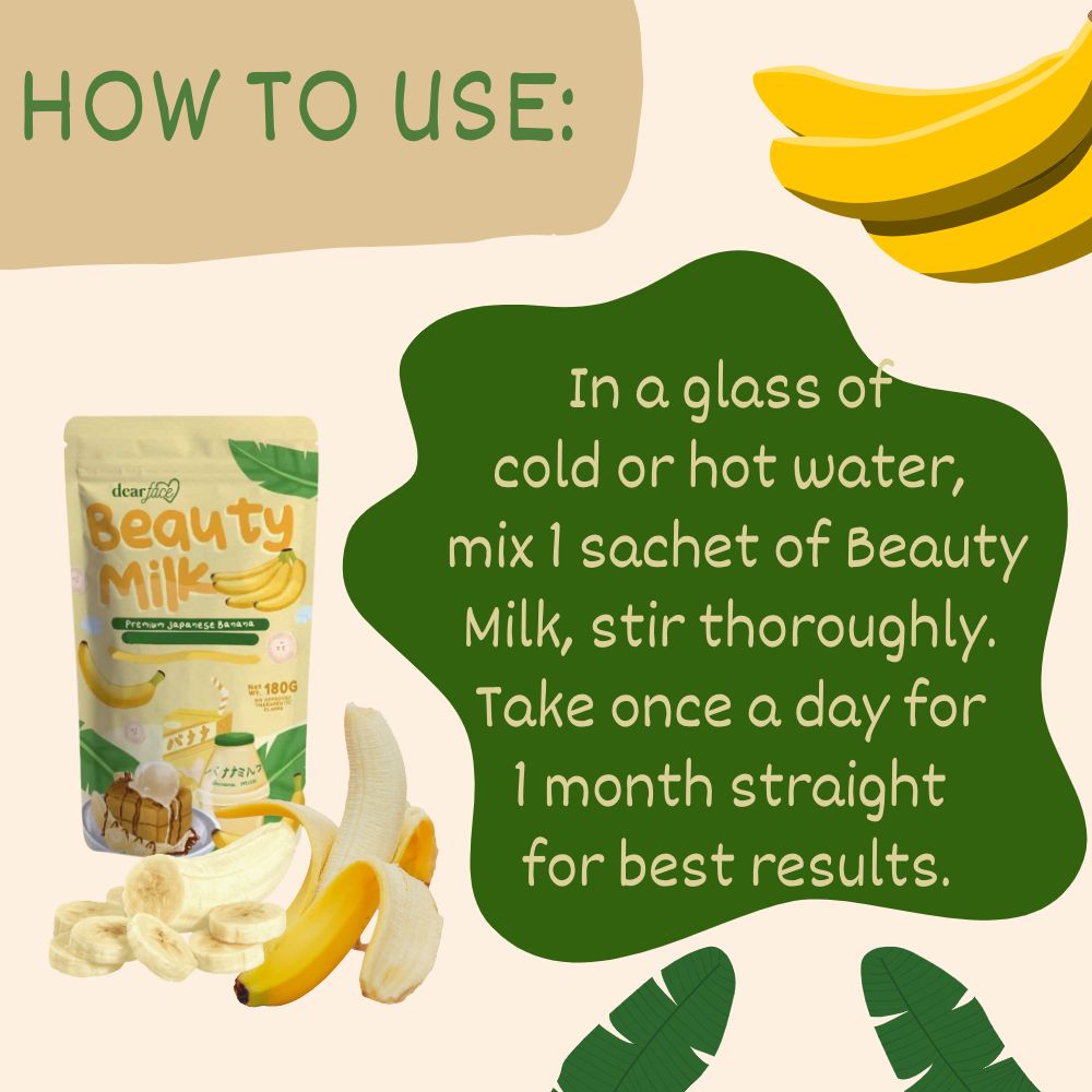 Beauty Milk Premium Probiotic Drink - Banana Flavor