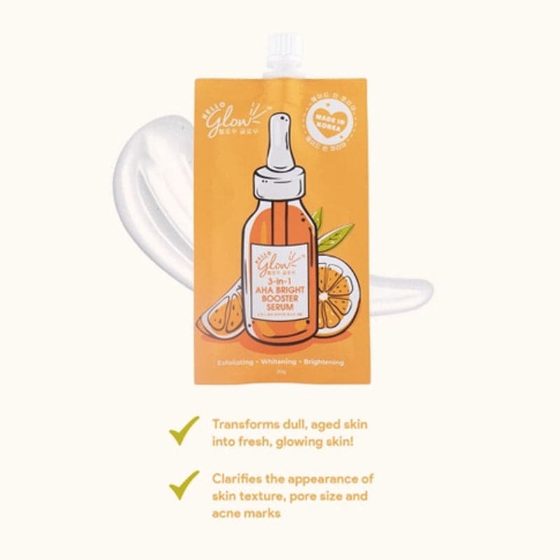 Hello Glow 3 in 1 AHA Bright Booster Serum