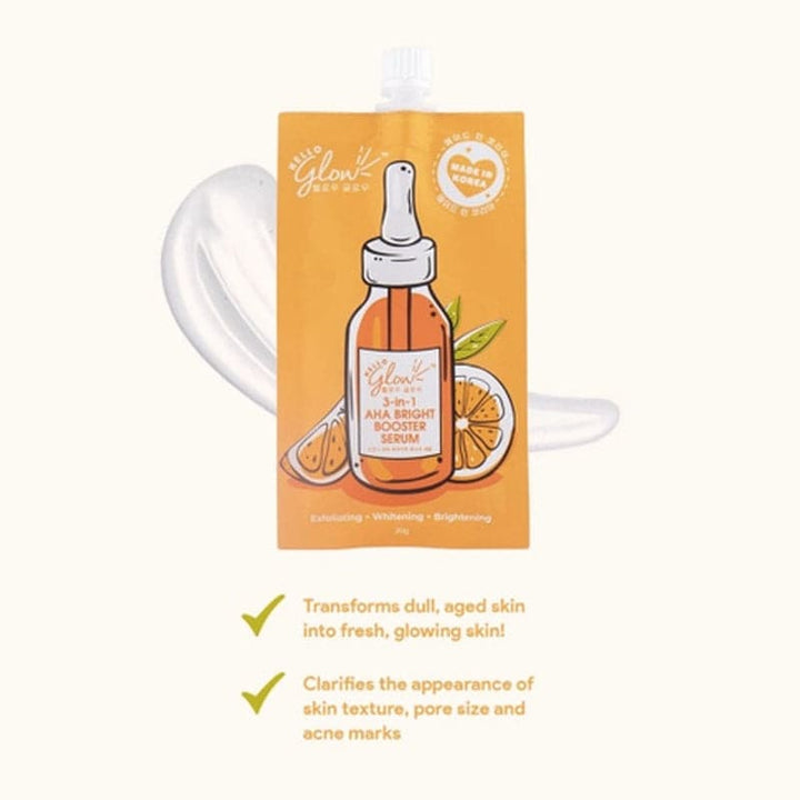 Hello Glow 3 in 1 AHA Bright Booster Serum
