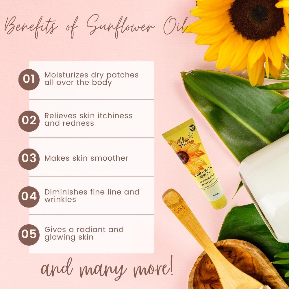 Hello Glow Sunflower Serum Cleansing Foam 120ml