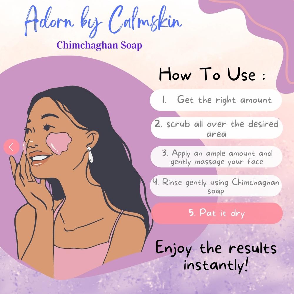 Calmskin Adorn Chimchaghan Soap 70G - Health and Beauty Product