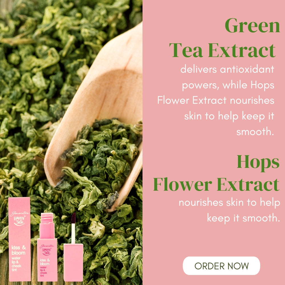 Happy Skin Cosmetics Active Kiss & Bloom Water Lip & Cheek Tint - Breathe