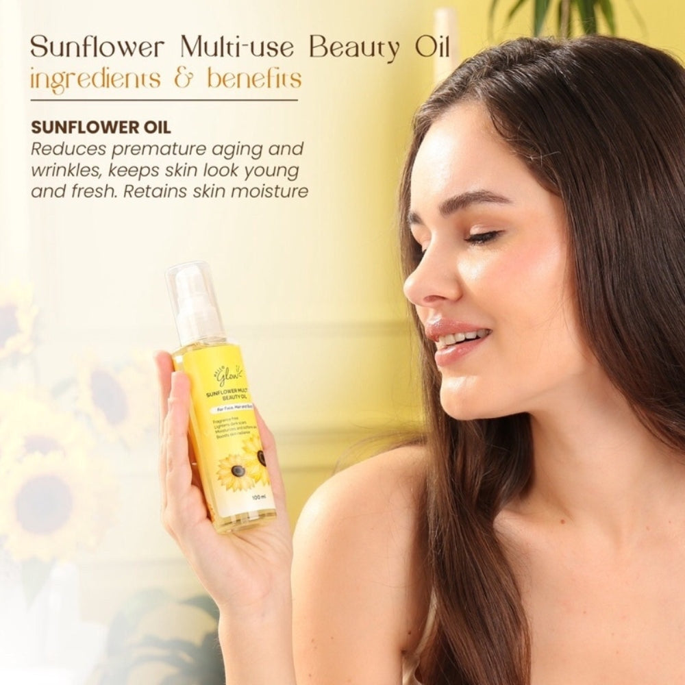 Hello Glow Sunflower Multiuse Beauty Oil 100ml