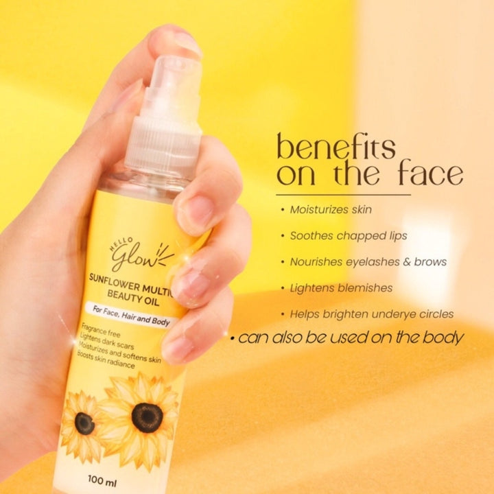 Hello Glow Sunflower Multiuse Beauty Oil 100ml