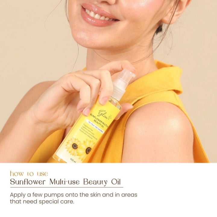 Hello Glow Sunflower Multiuse Beauty Oil 100ml