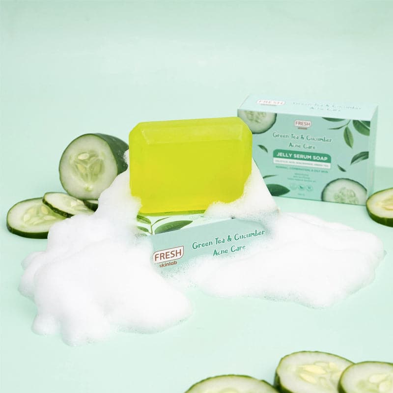 Fresh Skinlab Philippines Green Tea and Cucumber Jelly Serum Soap