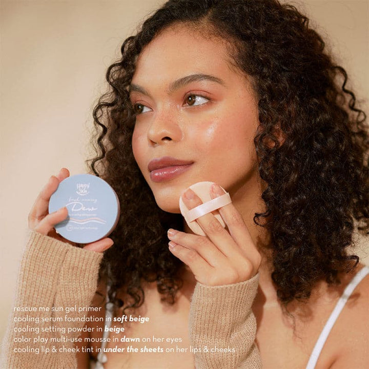 Happy Skin Fresh Morning Dew Aqua Cooling Setting Powder - 02 Beige