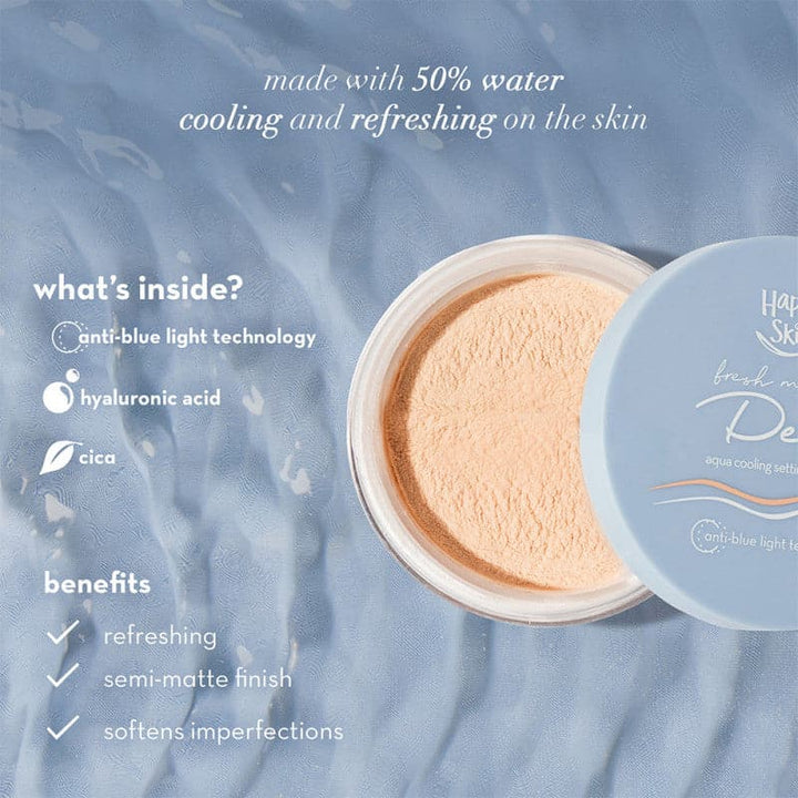 Happy Skin Aqua Cooling Setting Powder - 01 Skin