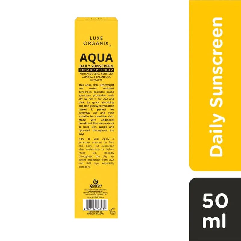 Luxe Organix Ph Protection Aqua Daily Sunscreen