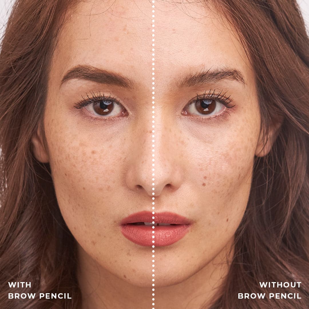 Brow Pencil - Brown Before and After