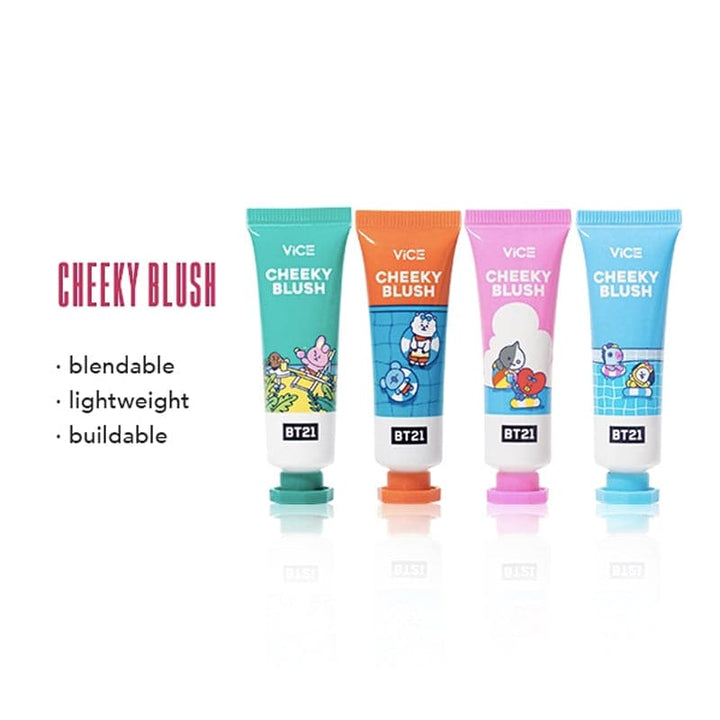 Vice Cosmetics BT21 Cheeky Blush - Swatches