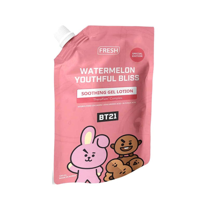 BT21 FRESH  Watermelon Youthful Bliss Soothing Gel Lotion 120ml
