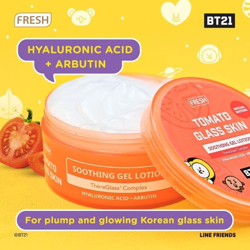 BT21 FRESH Tomato Glass Skin 300ML