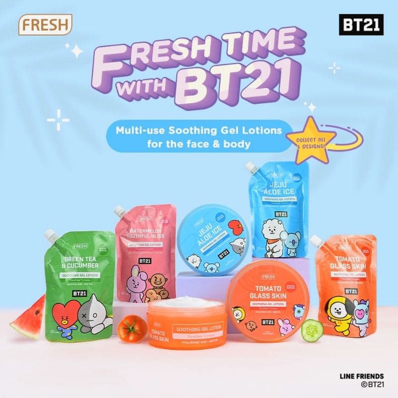 BT21 FRESH Tomato Glass Skin 300ML