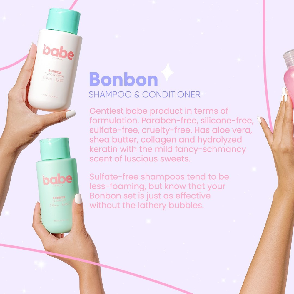 Babe Formula Bonbon Shampoo and Conditioner - Collagen + Keratin
