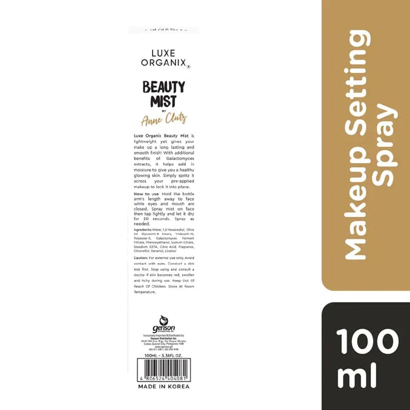 Luxe Organix Ph Beauty Mist By Anne Clutz Makeup Setting Spray