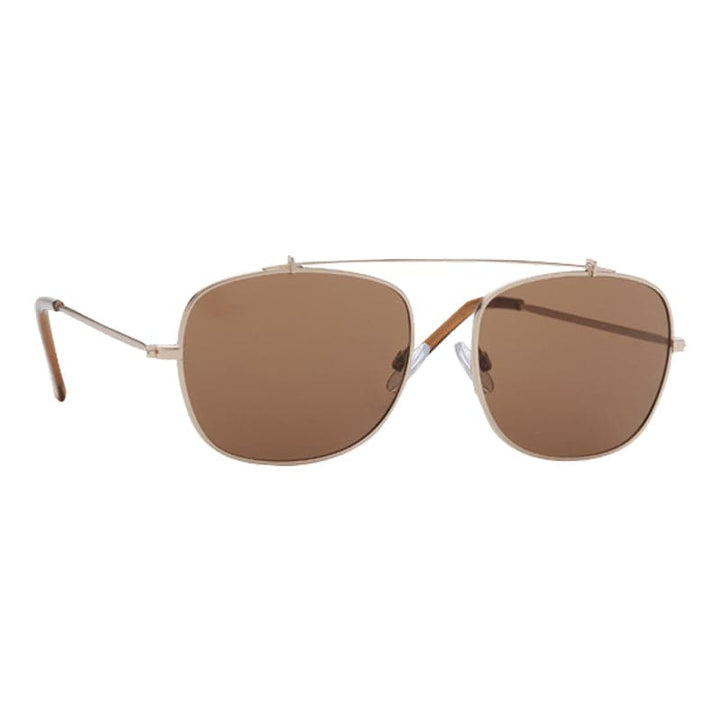 Sunnies Studios Benny Square Sunglasses for Men and Women - Sepia Full