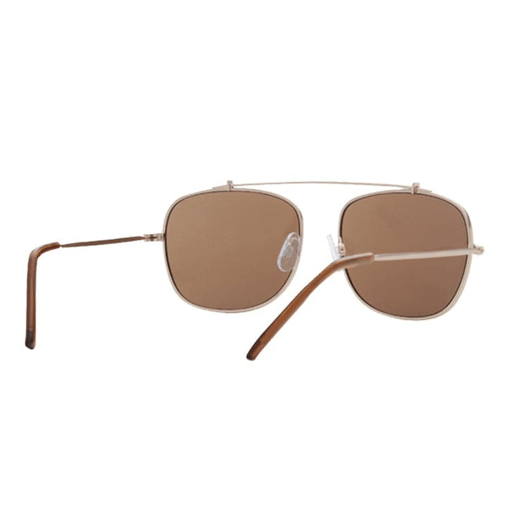 Sunnies Studios Benny Square Sunglasses for Men and Women - Sepia Full