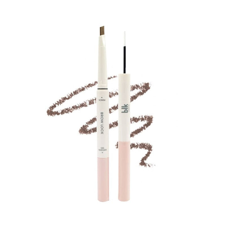 blk cosmetics Day Dream Brow Lock: Pencil + Gel Mascara -Natural Brown