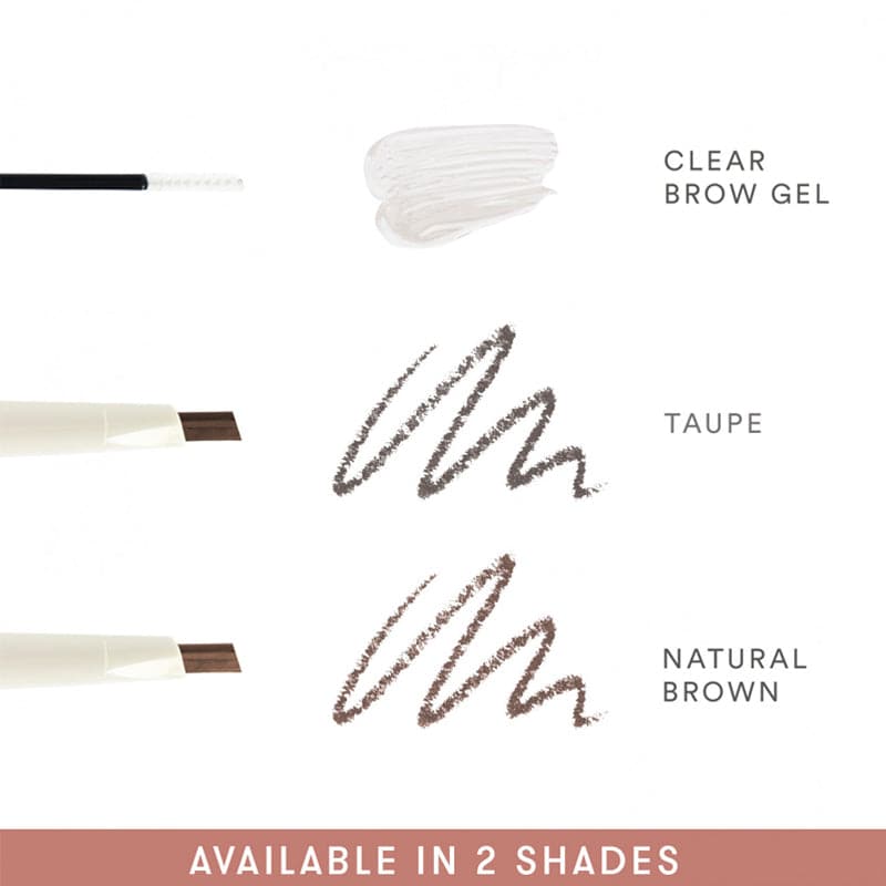 Day Dream Brow Lock: Pencil + Clear Gel Mascara -Taupe