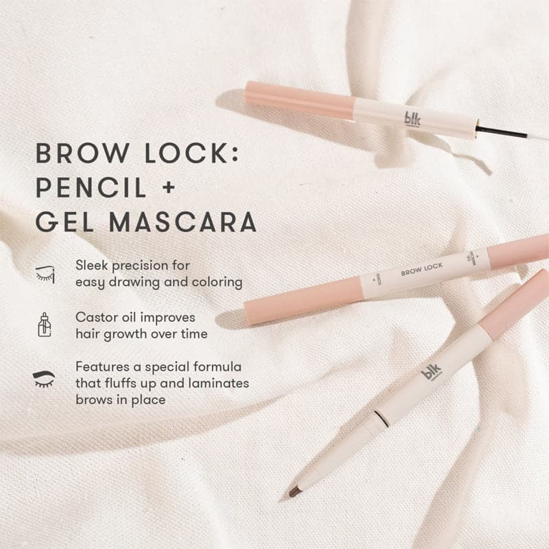 Day Dream Brow Lock: Pencil + Clear Gel Mascara -Taupe