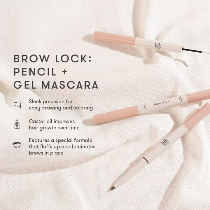 Day Dream Brow Lock: Pencil + Clear Gel Mascara -Natural Brown