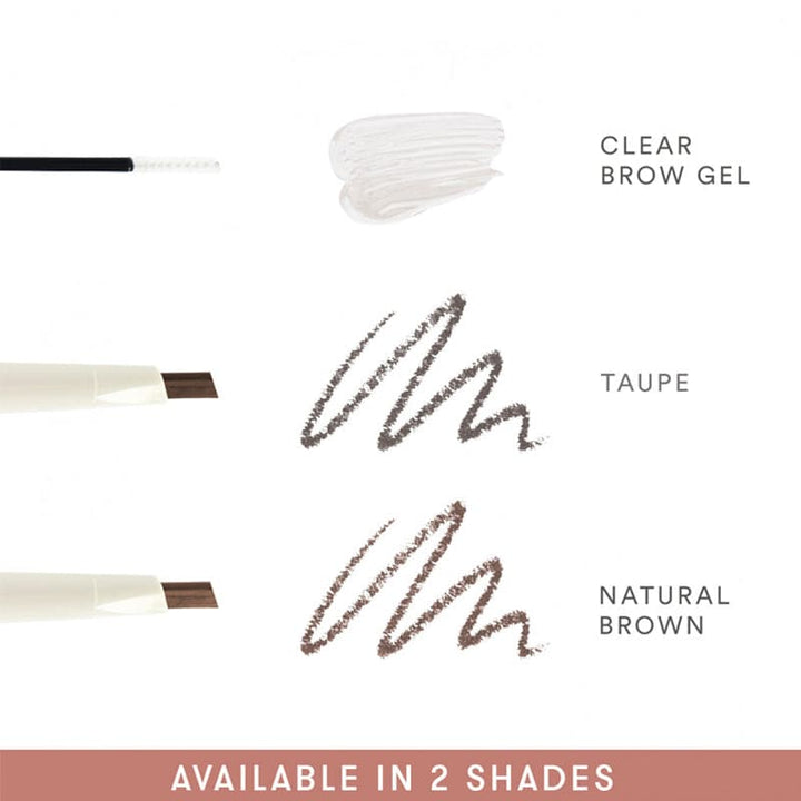 Day Dream Brow Lock: Pencil + Clear Gel Mascara -Natural Brown