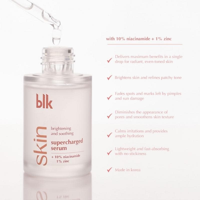 blk skin Brightening and Soothing Supercharged Serum + Niacinamide