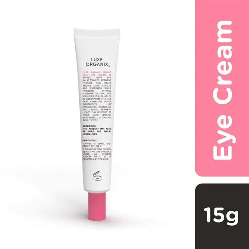 Luxe Organix Ph Bright Eyes Eye Cream 80% Galactomyces