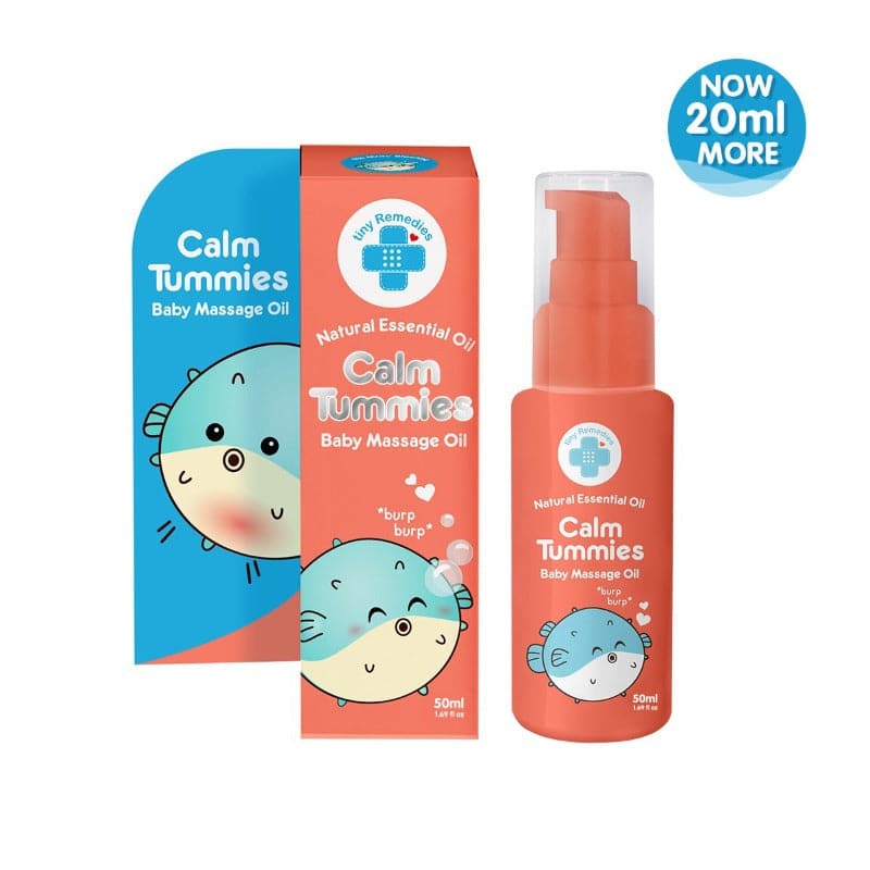 Tiny Buds New Calm Tummies Natural Baby Massage Oil