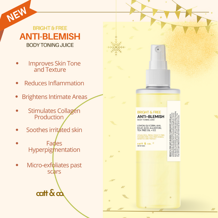 Catt & Co. Bright & Free Anti-Blemish Body Toning Juice