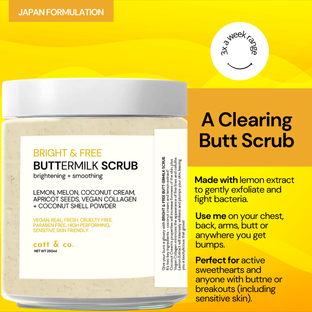 Catt & Co. Bright and Free Buttermilk Scrub