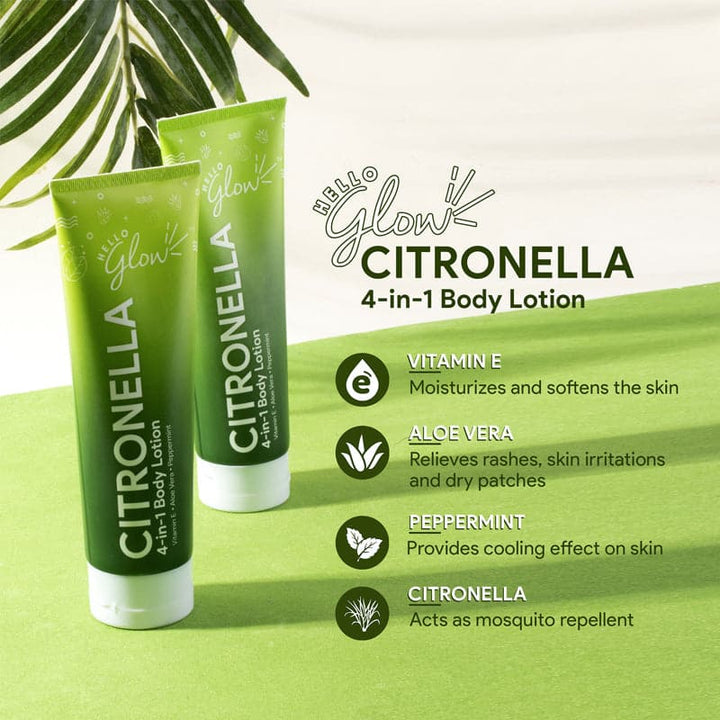 Hello Glow Citronella 4 in 1 Body Lotion