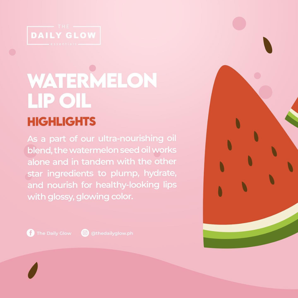 The Daily Glow Watermelon Lip Oil