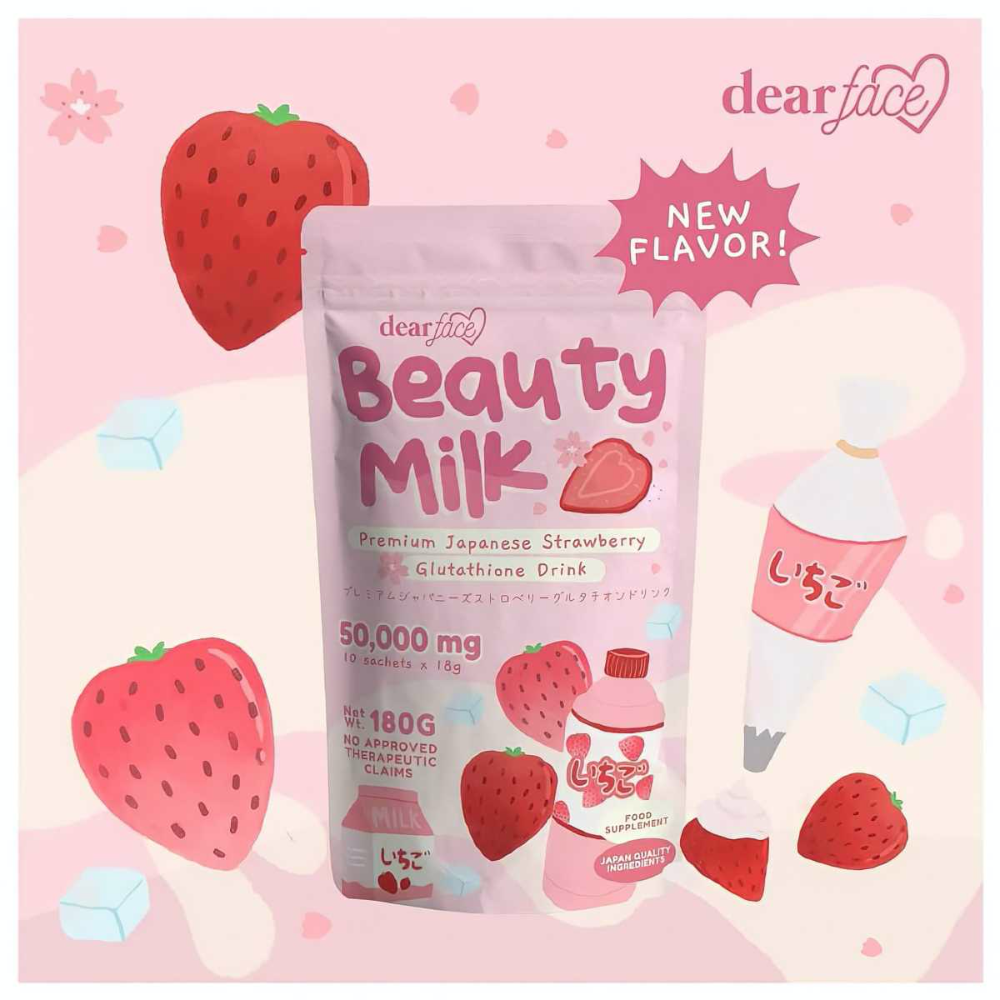 Beauty Milk - Premium Japanese Strawberry Glutathione Drink PNY BEAUTY Beauty Milk - Premium Japanese Strawberry Glutathione Drink PNY BEAUTY