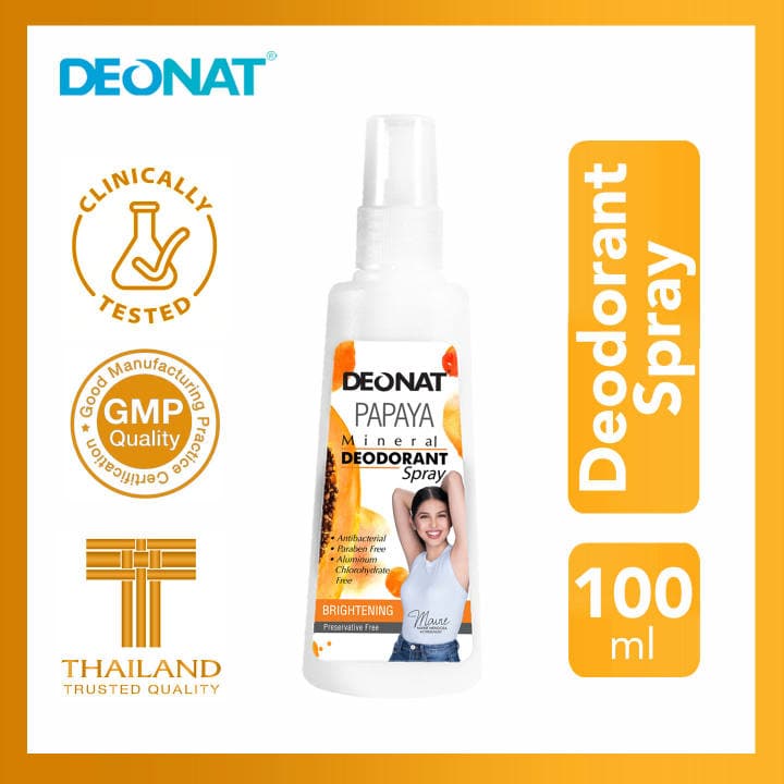 Deonat Natural Papaya Deodorant Spray 100 ml