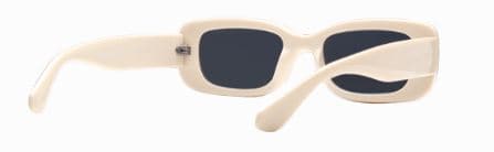 Domino Sunglasses for Men and Women - Panda Full by Sunnies Studios with chunky 90s style and UV protection in white frame