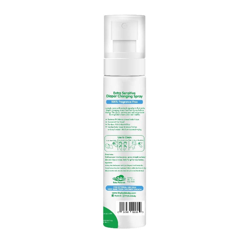 Tiny Buds ExtraSensitiveNaturalDiaperChangingSpray120