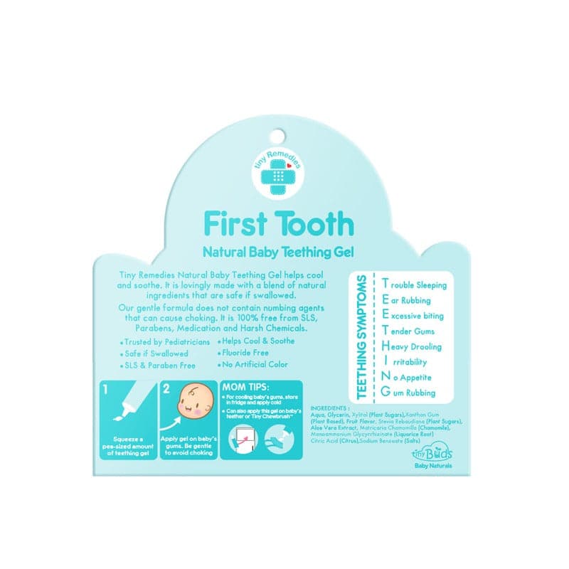 Tiny Buds FirstToothTeethingGel20gBack