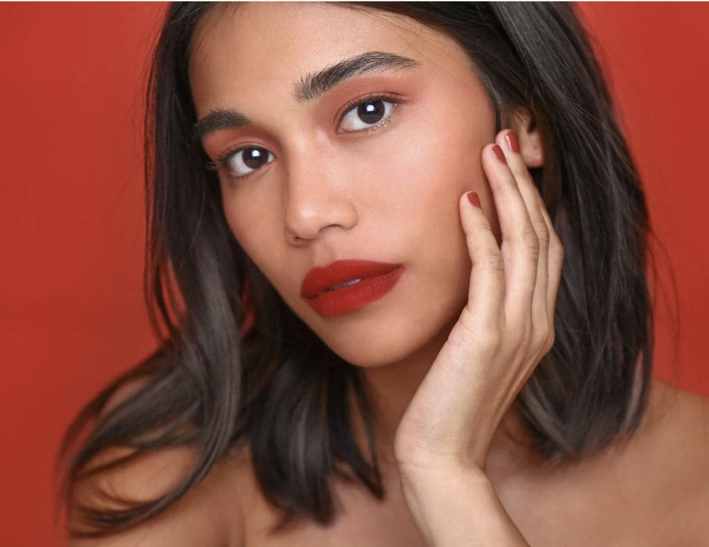 Sunnies Face Fluffmatte hot sauce | tomato red model 3