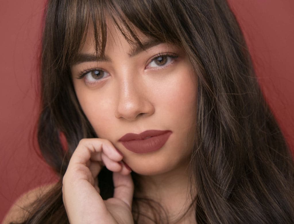 Sunnies Face Fluffmatte mood | taupe mauve model 2