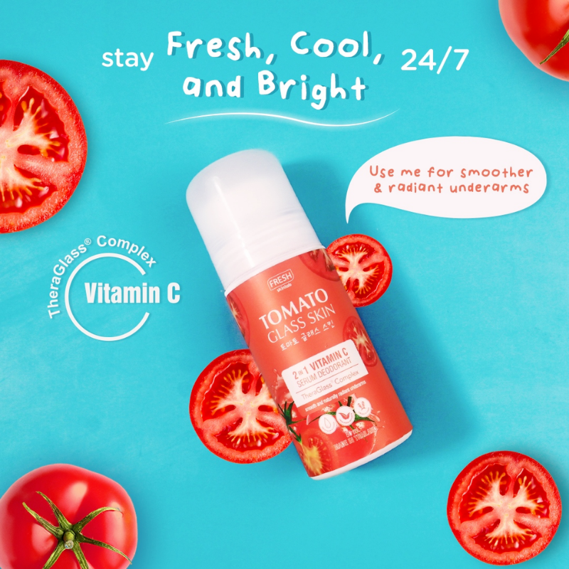 Fresh Philippines Tomato Glass Skin 2 in 1 Vitamin C Serum Deodorant