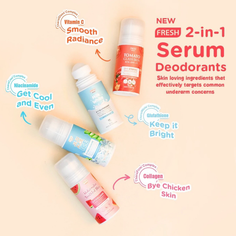 Tomato Glass Skin 2 in 1 Vitamin C Serum Deodorant