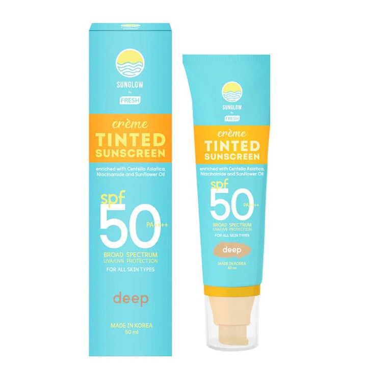 Sunglow By Fresh Creme Tinted Sunscreen - Deep
